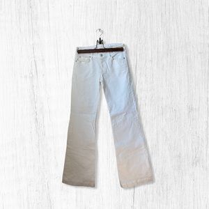 7 For All Mankind White Flare Jeans